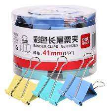 Kẹp bướm màu 41mm Deli