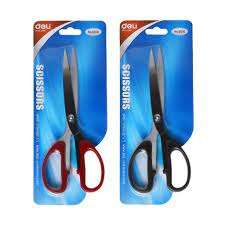 Kéo Văn Phòng 180mm Deli, Đen/Đỏ - 1 chiếc - E6009