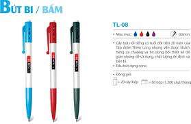 Hộp bút bi bấm ngòi 0.8mm TL-08