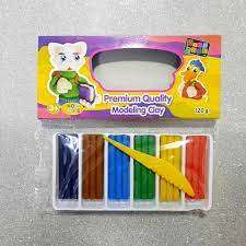 Đất hộp Giấy 6 màu 120g + dao cắt