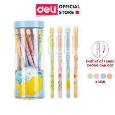 Bút chì khúc Deli - 1 cốc 4 màu - C095
