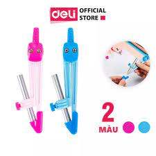 Compa học sinh Deli - màu Hồng/ Xanh dương - 1 chiếc/ hộp E8621