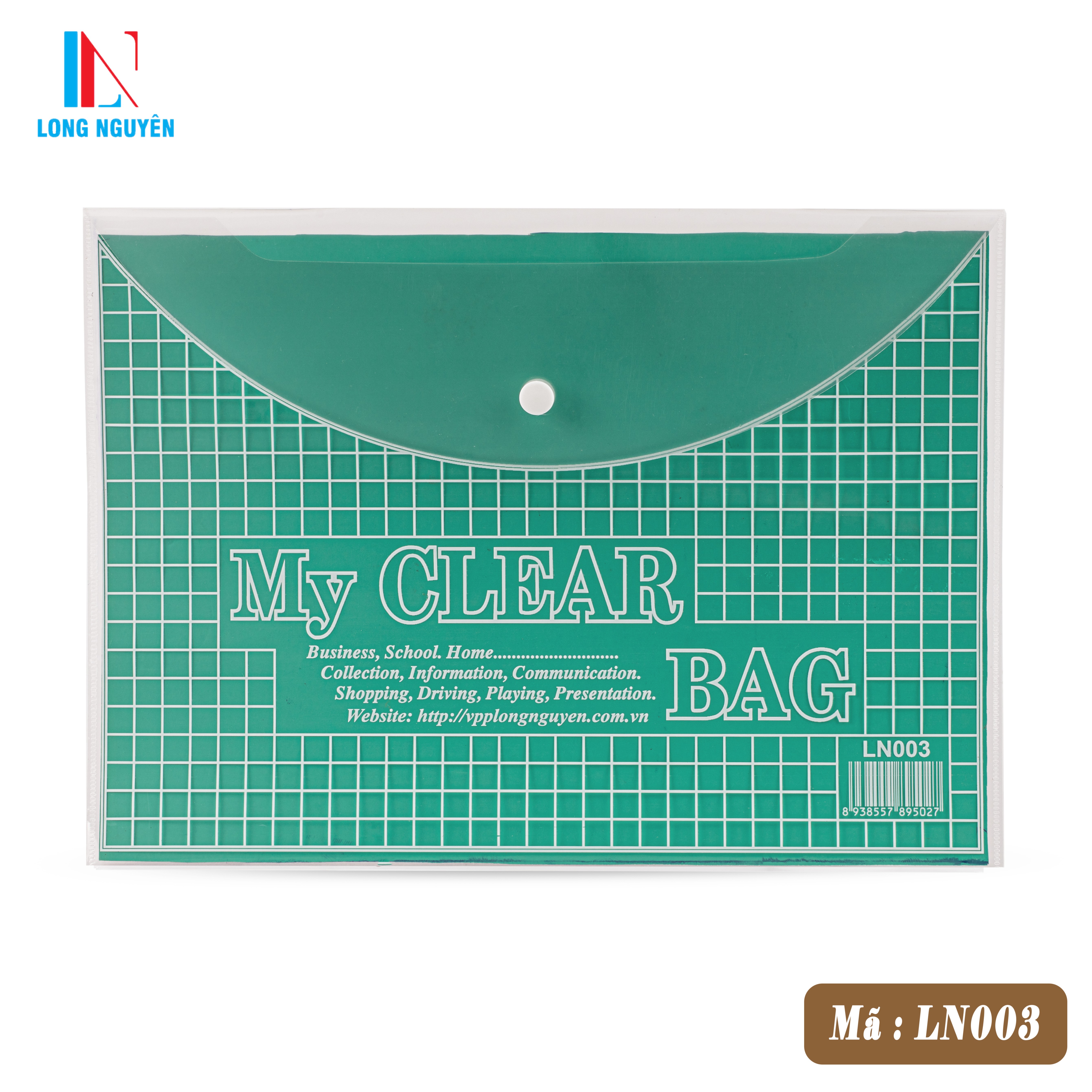 My clear bag ( túi cúc) khổ A dày - LN003