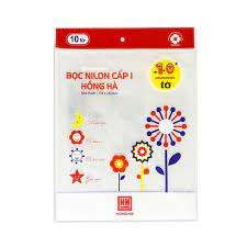 Bọc vở ni lông cấp I Hồng Hà (3245) tập 10 chiếc