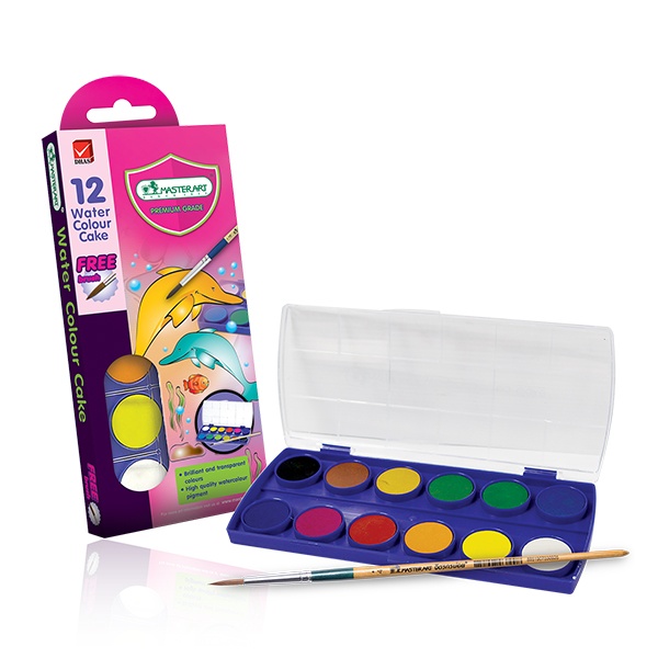 Màu Nước Master Art Khô 12 màu