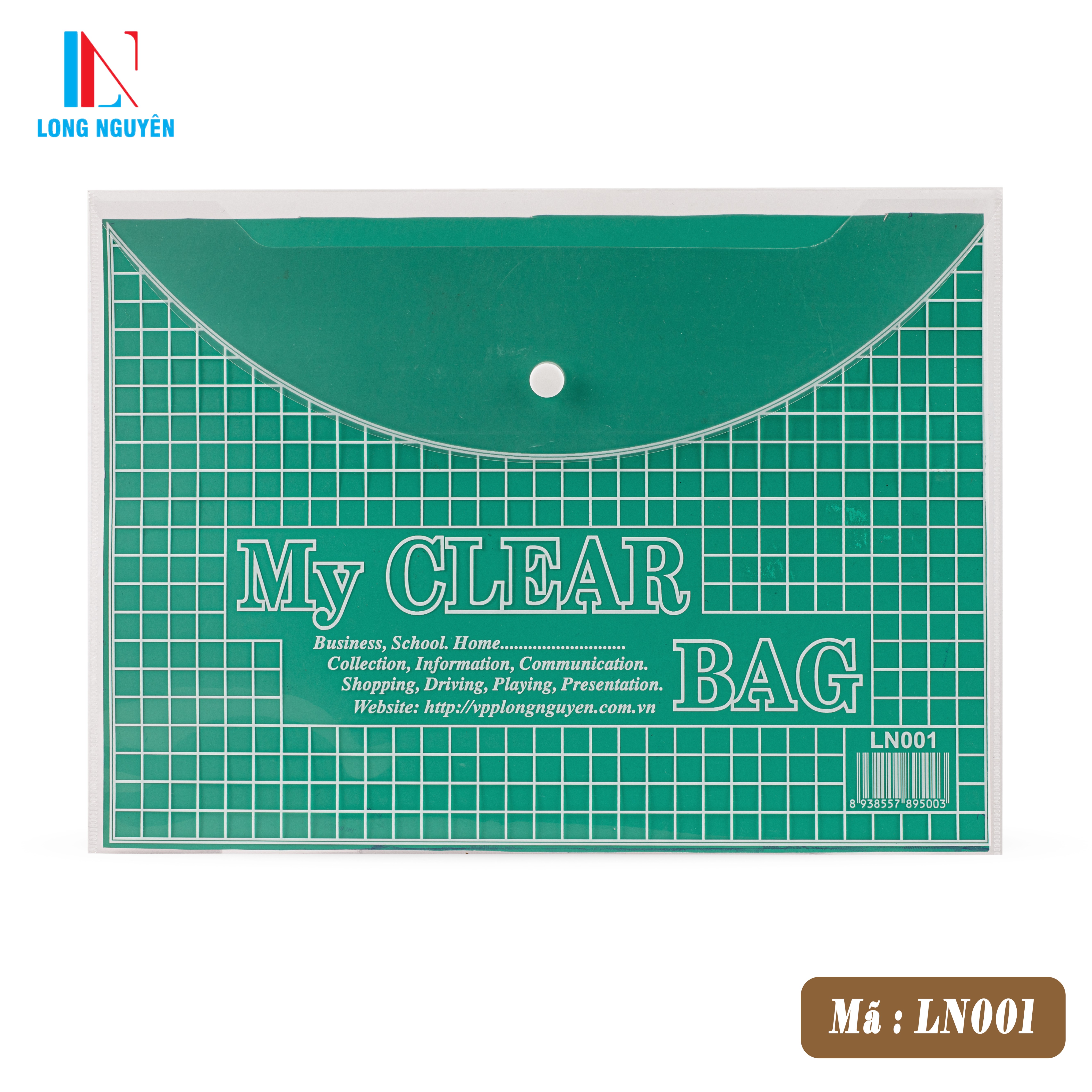 My clear bag ( túi cúc) khổ A mỏng - LN001